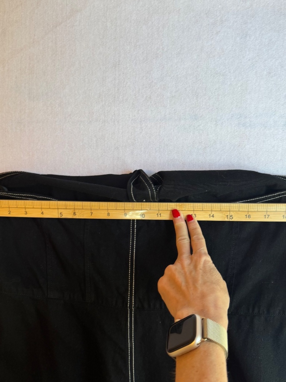Vintage Ralph Lauren Black Denim Sleeveless Halter Midi Dress with Pockets Sz 16 - Picture 13 of 13